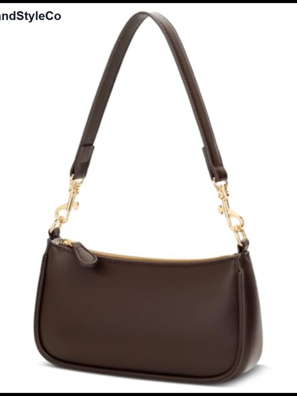 Small Mini Shoulder Bag PU Faux Leather Crossbody Purse Zipper